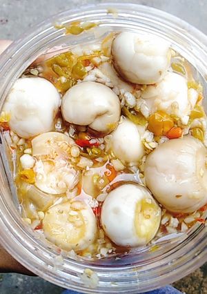 Hình của món Cà muối chua ngọt.