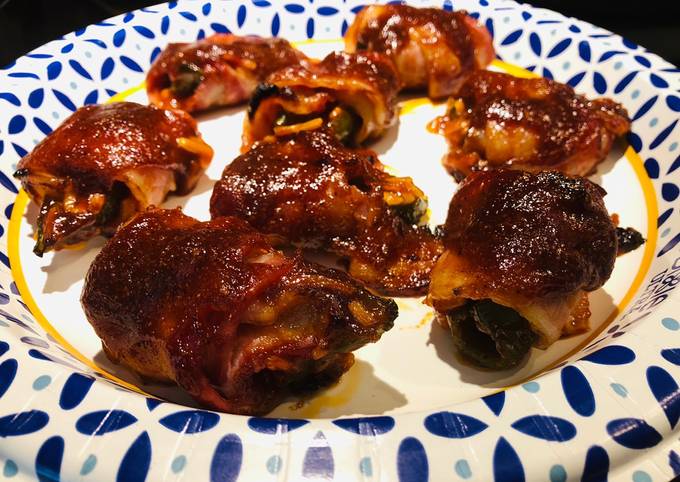 How to Make Quick Bacon 🥓 Wrapped BBQ 🍖 Jalapeño Poppers