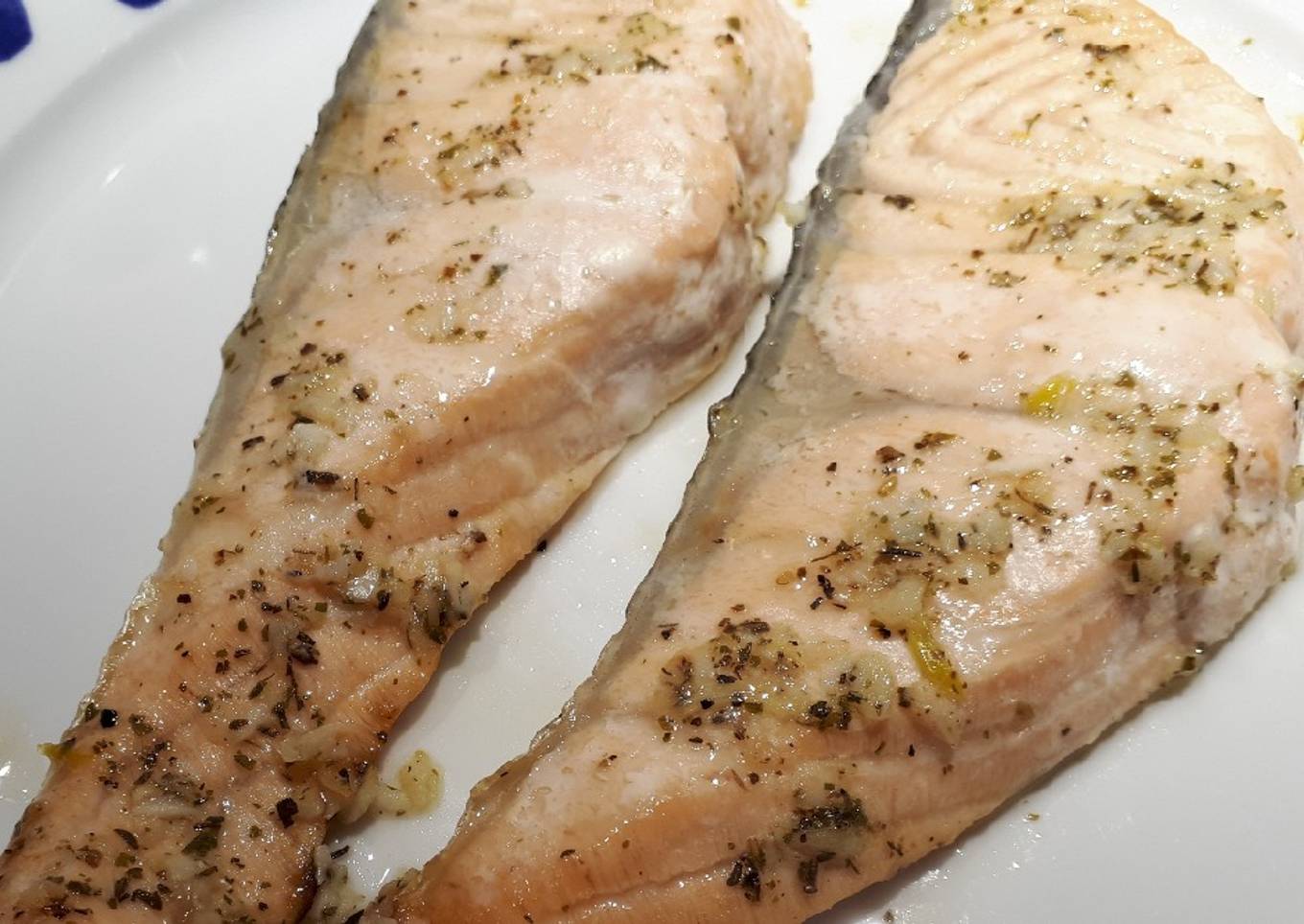 Escalopines de salmón al horno