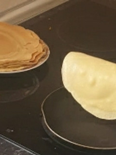 Una foto de Crepes finas receta belga