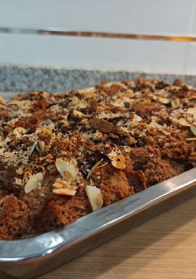 Una foto de Pudding al cacao 🍮🥄 (de reciclaje)