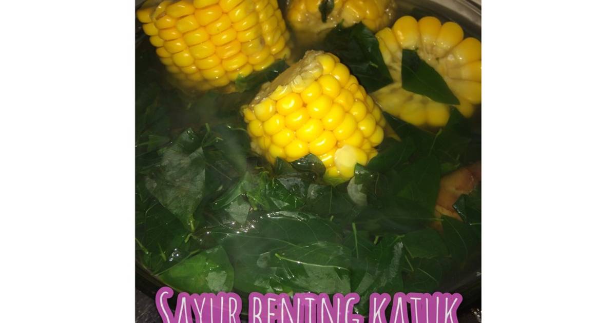 Resep Sayur Bening Jagung Katuk Oleh Bunda Asyifashanum Cookpad