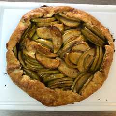 Una foto de Galette de manzana