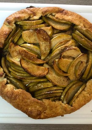 Una foto de Galette de manzana