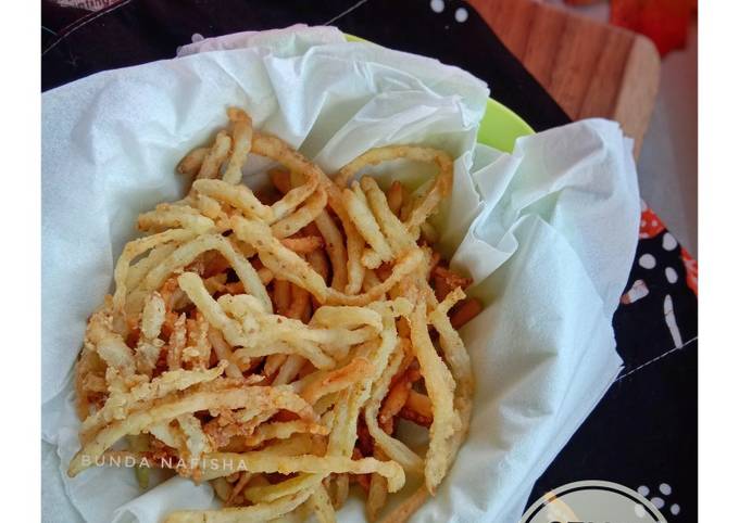 Ini dia! Cara gampang membuat Stick Pepaya Crispy  gurih