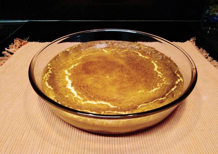 Tarta de queso al horno con caramelo