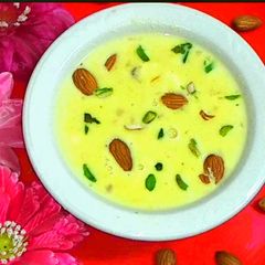 A picture of Protein payasam with homemade paneer.