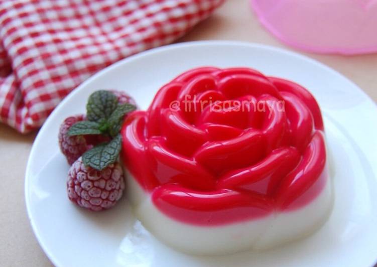 Pudding Merah putih