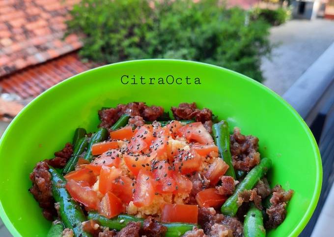Simple Beef Bowl low Calorie (Nasi jagung) ala AnakKos