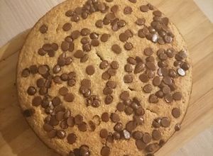 Una foto de Torta de Avena y Banana con chispas de chocolate