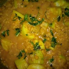 Lauki chanay ki daal A picture of Lauki chanay ki daal.