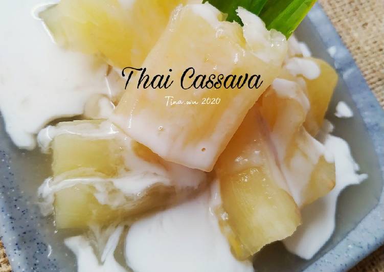 Cara Membuat Thai Cassava Singkong Rebus Ala Thailand Yang Renyah