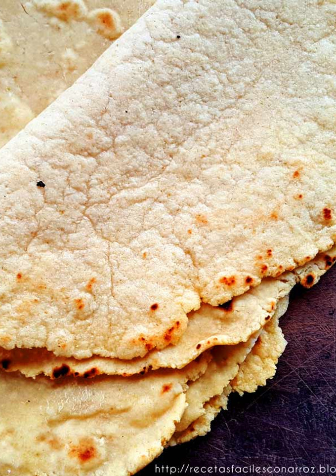 Una foto de Masa para tacos (o Rapiditas) utilizando harina de arroz y garbanzos. SIN GLUTEN Y VEGANO!