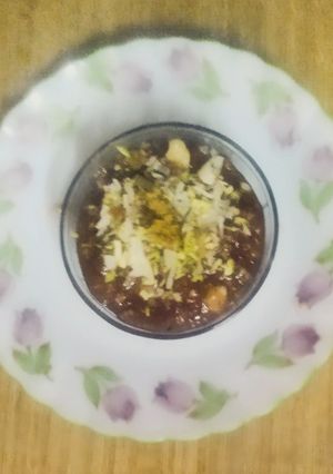 A picture of Walnut Anjeer Fruit Halwa.