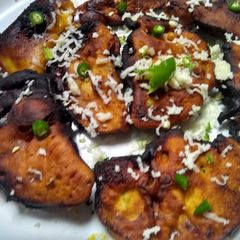 Brinjal fritters A picture of Brinjal fritters.