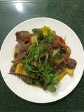 Bò da xào ớt chuông