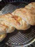 Trenza navideña Rellena de jamón y queso 🥐🧀🥓