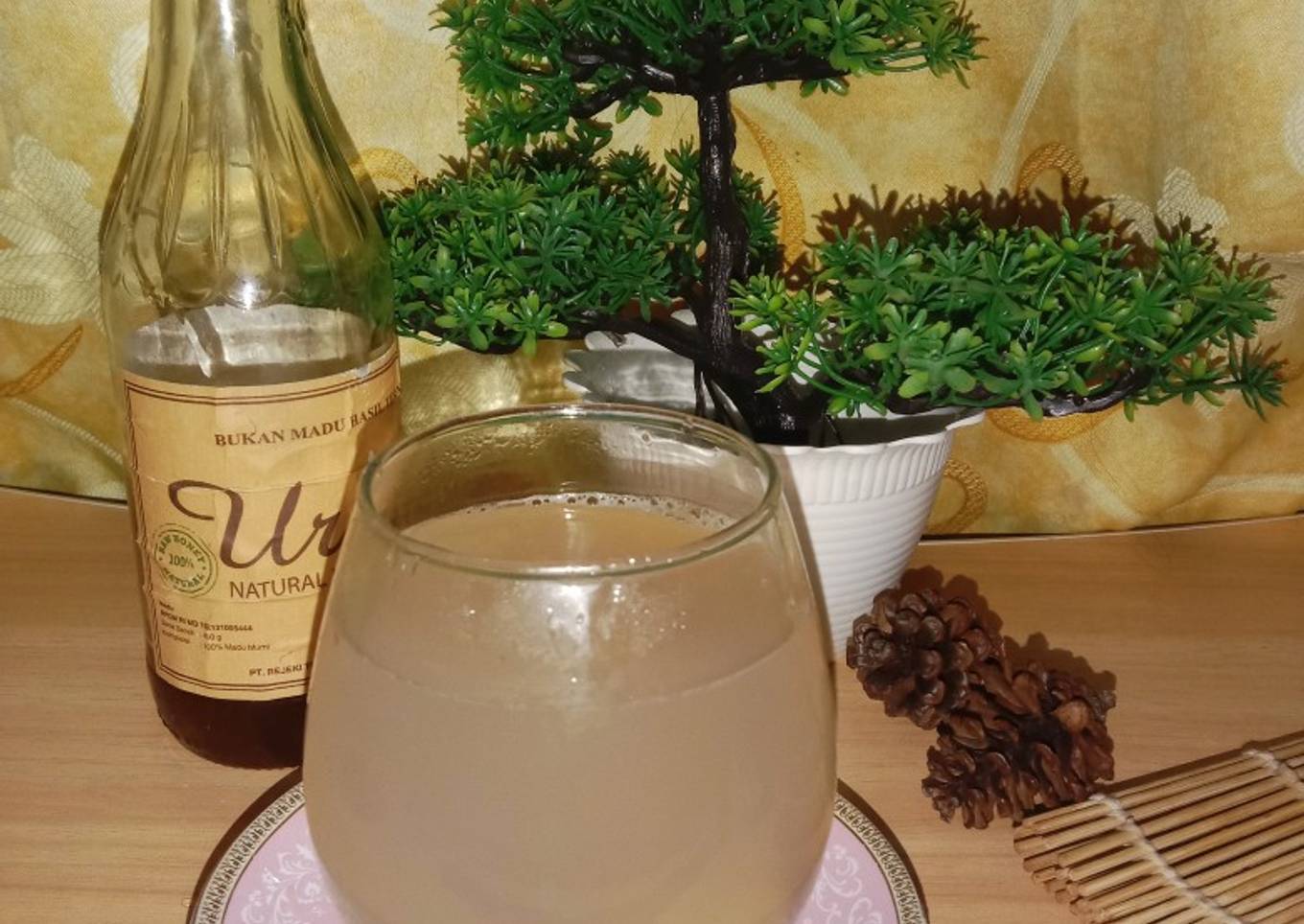 Minuman anti flu (Jahe, madu, lemon)