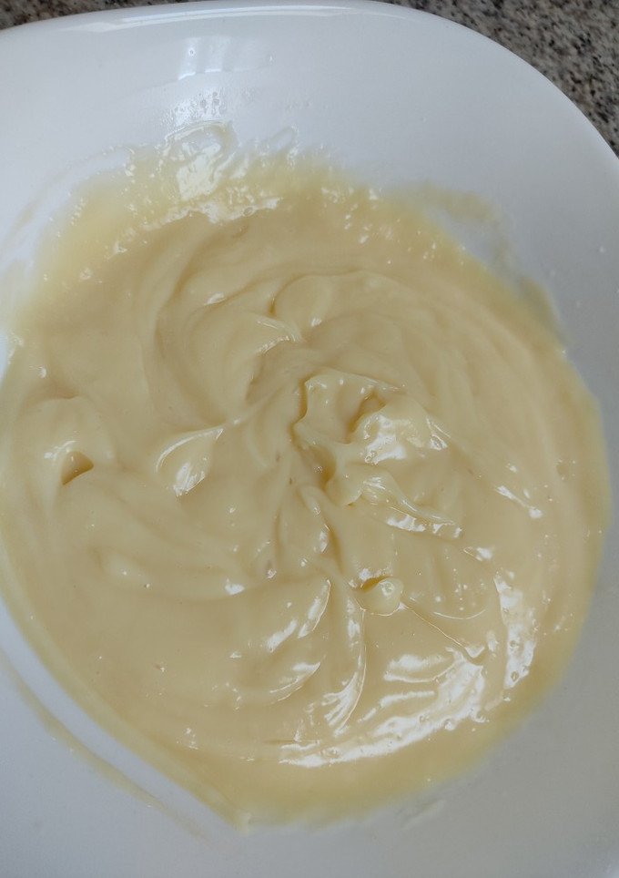 Una foto de Crema pastelera exprés