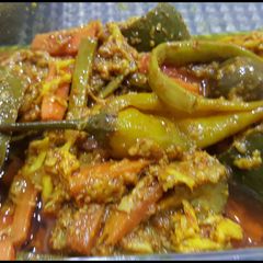 A picture of Hydrababi mix achar.
