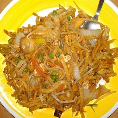 Fried noodles A picture of Fried noodles.