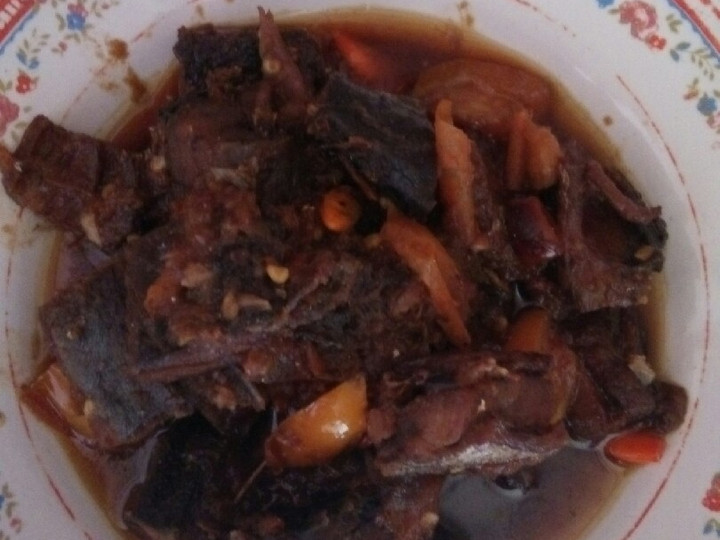 Langkah Mudah untuk Membuat Ikan asin tongkol pedas asem yang Enak