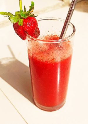 Foto resep Jus strawberry lemon