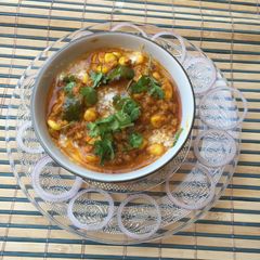 A picture of Soya veggie curry.