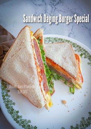 Gambar Sandwich Daging Burger Special