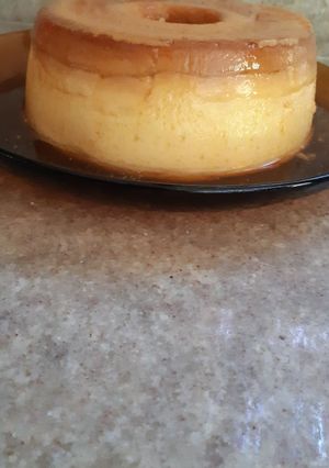 Una foto de Flan