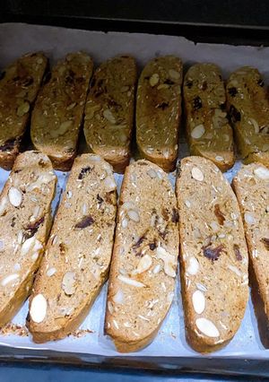 Hình của món Bánh healthy Biscotti nguyên cám.