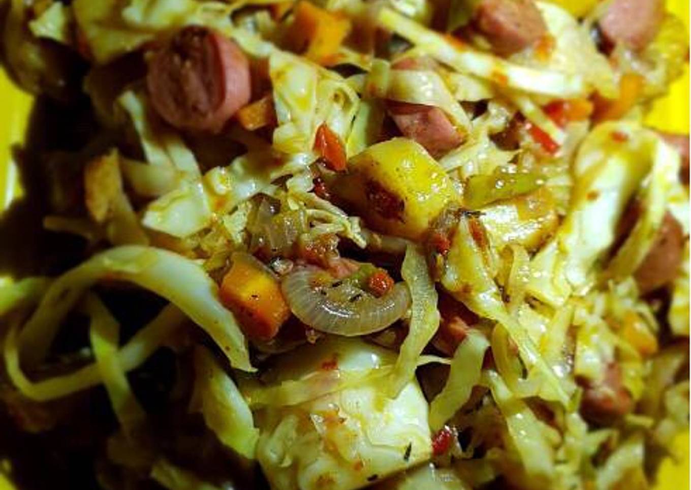 Diced sausage sauce💕