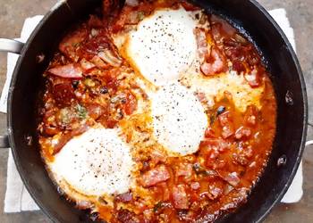 How To Cooking Recipe Italian egg bake Shakshuka Practical Delicious