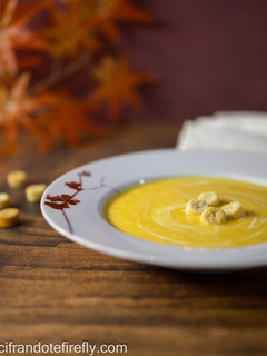 Una foto de Puré de zanahoria y calabacín