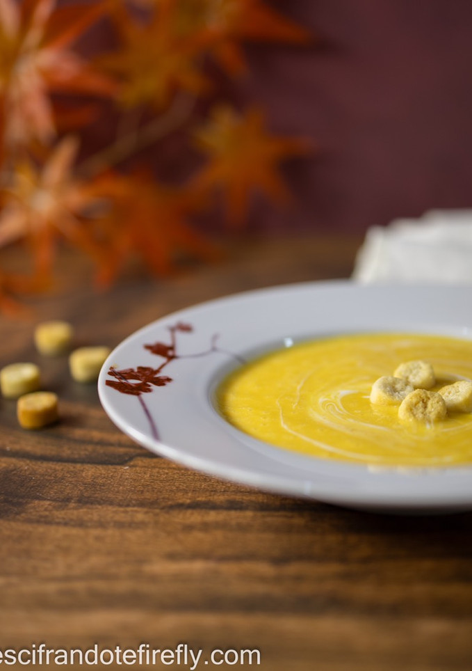 Una foto de Puré de zanahoria y calabacín