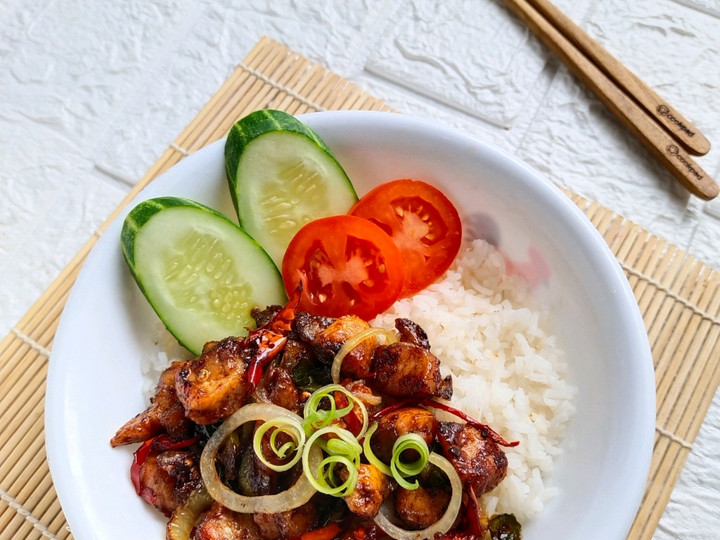 Cara Gampang Membuat Rice Bowl Chicken Teriyaki Anti Gagal