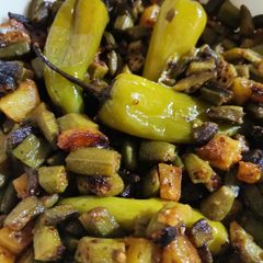 A picture of Okra potatoes.