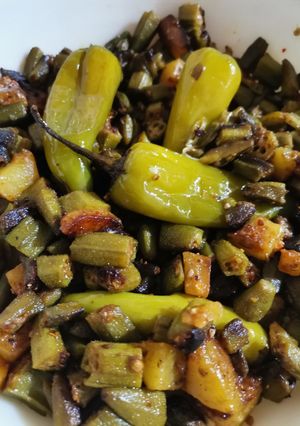 A picture of Okra potatoes.