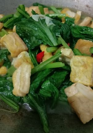 Foto resep Tumis Sawi Hijau Tahu