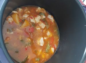 Une photo de Poulet basquaise au cookeo