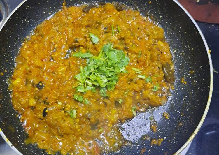 Baingan Bharta(Kathiyawadi sabji)