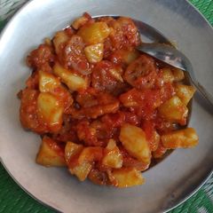 Aaloo bhae vegetable A picture of Aaloo bhae vegetable.