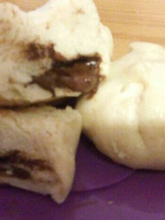 Una foto de Pan al vapor relleno de chocolate