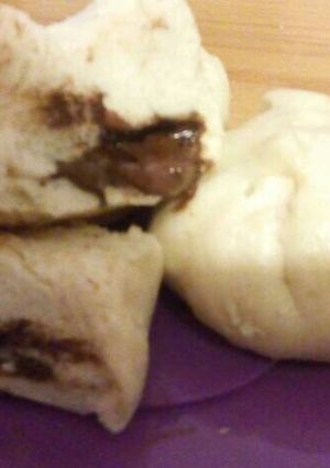 Una foto de Pan al vapor relleno de chocolate