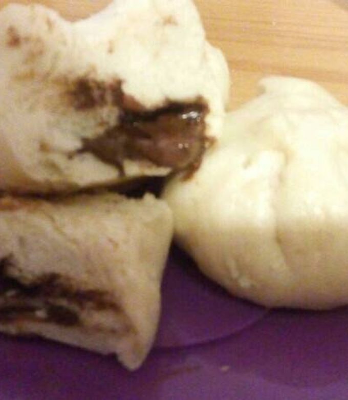 Una foto de Pan al vapor relleno de chocolate