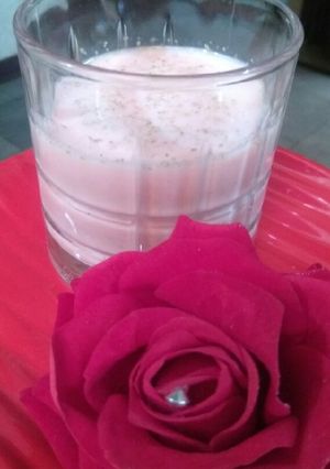 A picture of Rosy thandai.