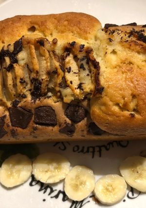 Une photo de Cake pomme/banane/chocolat