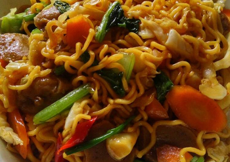 Resep Mie goreng bakso Anti Gagal