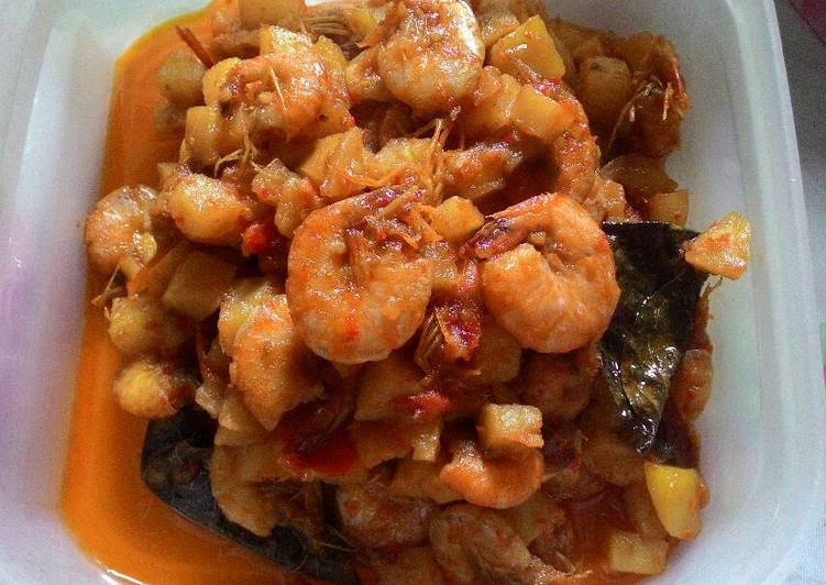 Resep Sambal Kentang Udang 🍛🍤 Anti Gagal