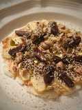 Gluten-Free Dessert Pizza with Miso Cream & Dates